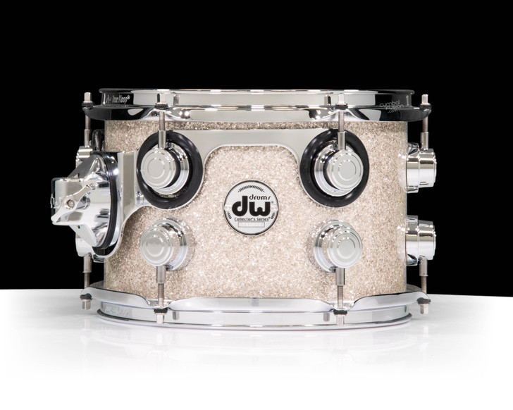 DW Collectors Maple/Mahogany Shell 7x10 Broken Glass w/ Chrome HW