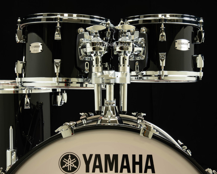 Yamaha Absolute Hybrid Maple 4pc Solid Black tom view