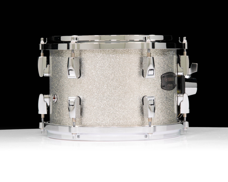 Yamaha Absolute Hybrid Maple 10x7 Tom - Silver Sparkle Back View