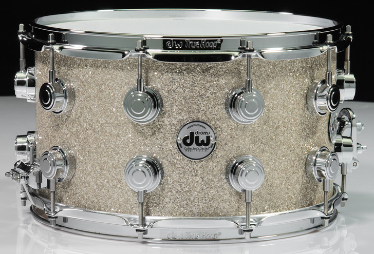 DW Collector's SonicPly Series Snare 8x14 - Broken Glass - Chrome Hardware