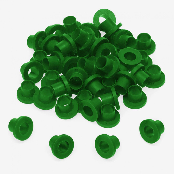 DANMAR 100 Pack Nylon Tension Rod Washers - Green