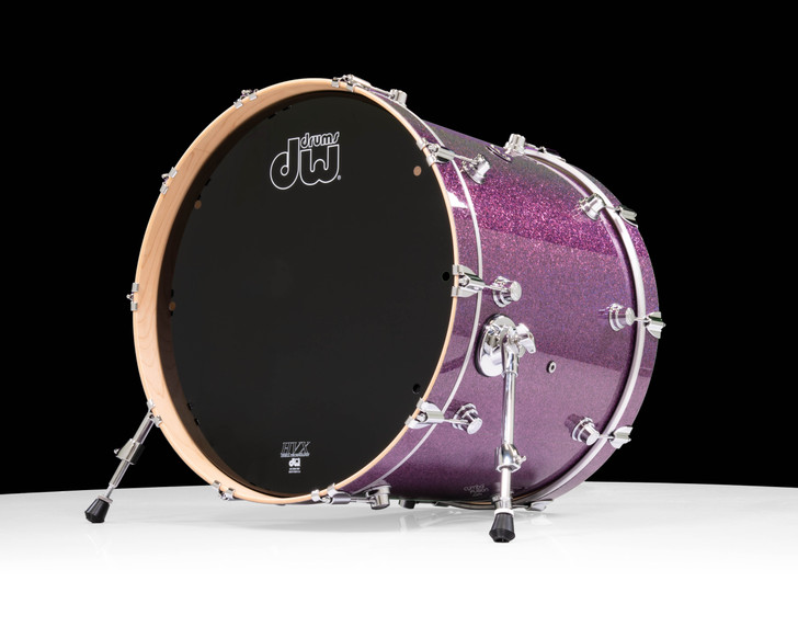 DW Performance Series 18X22 Bass Drum - Purple Drift back view
