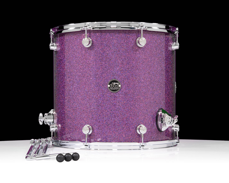 DW Performance Series 16x18 Floor Tom Purple Drift