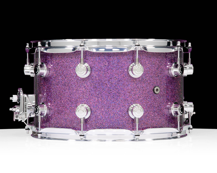 DW Performance Series 8x14 Snare Drum Purple Drift back view