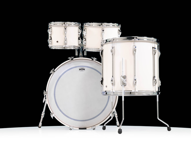 Yamaha Recording Custom 4pc Shell Pack Polar White back view