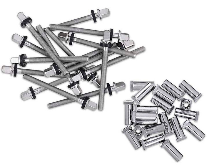 DW 16 pk True-Pitch® 50 tom rods for 14-18 inch toms w/receivers