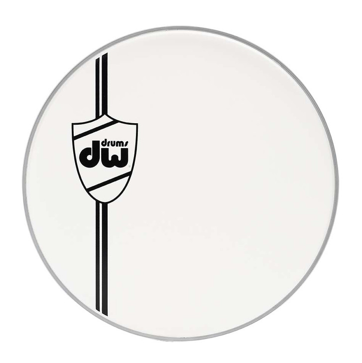 DW Coated White Bass Drum Head, Classic 22IN