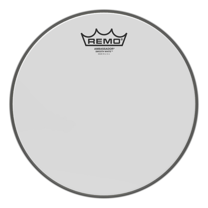 Remo Ambassador Smooth White Drumhead, 10"