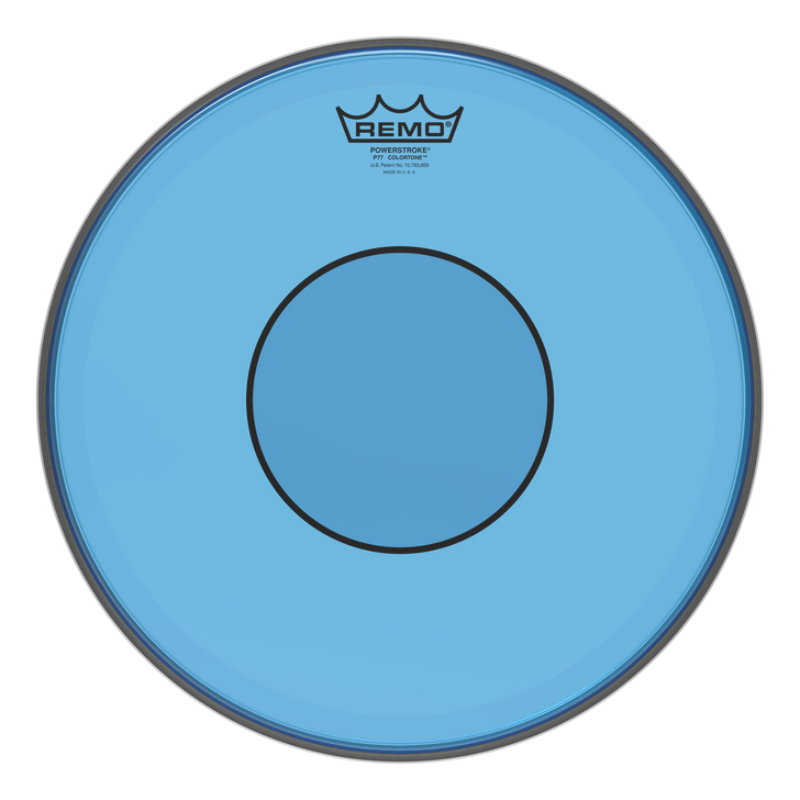 Remo Powerstroke 77 Colortone Blue Drumhead, 13"
