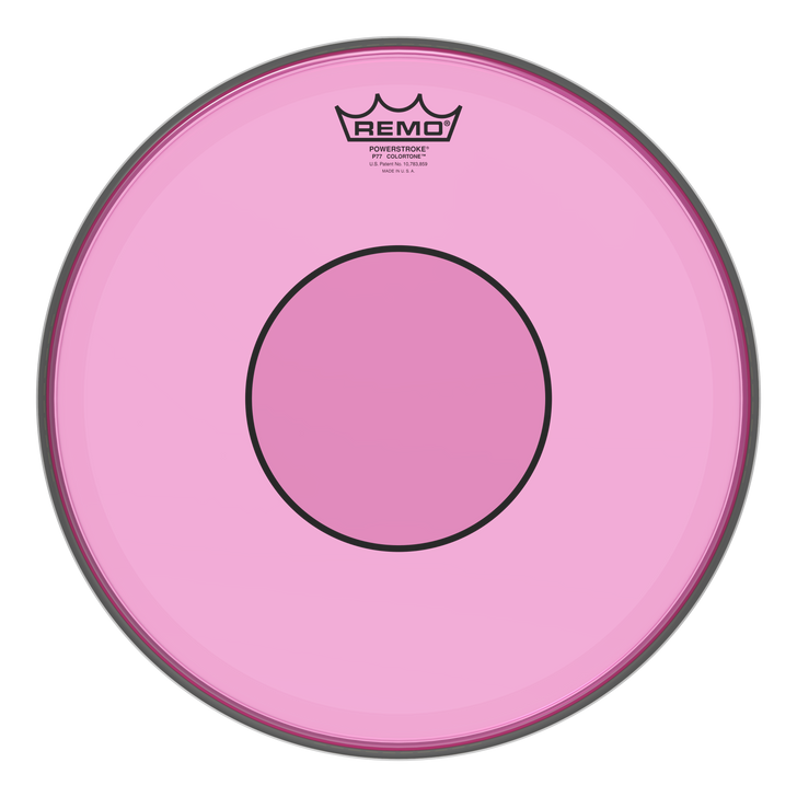Remo Powerstroke 77 Colortone Pink Drumhead, 13"