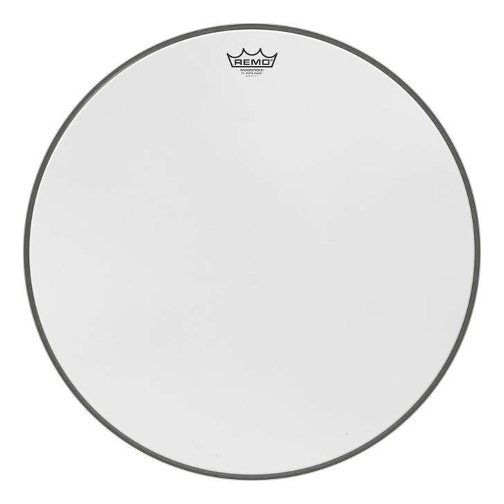 Remo Powerstroke P3 White Suede Bass Drumhead, 22"