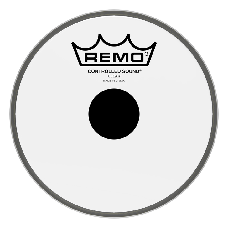 Remo Controlled Sound Clear Black Dot Drumhead - Top Black Dot, 6"