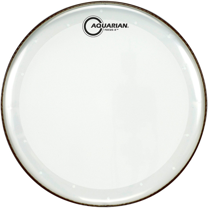 Aquarian Focus-X Clear 10mil Single Ply Drumhead with Focus-X Ring 14"
