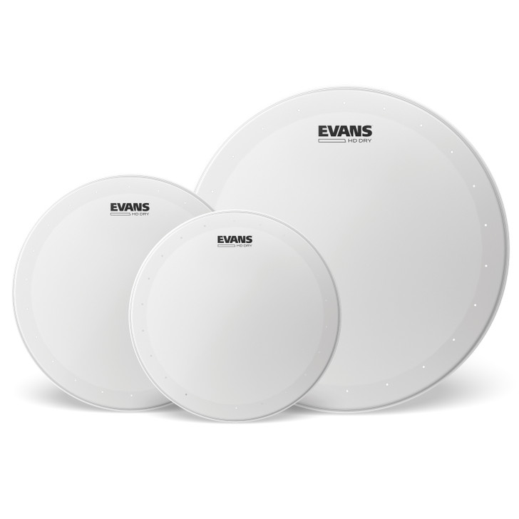 Evans HD Dry Tompack, Rock (10 inch, 12 inch, 16 inch)