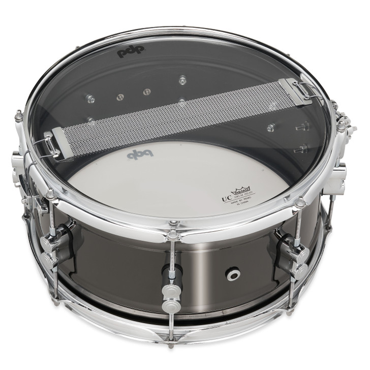 PDP Concept Series Metal Snare, 6.5x13, Black Nickel Over Steel w/Chrome Hardware product image 3