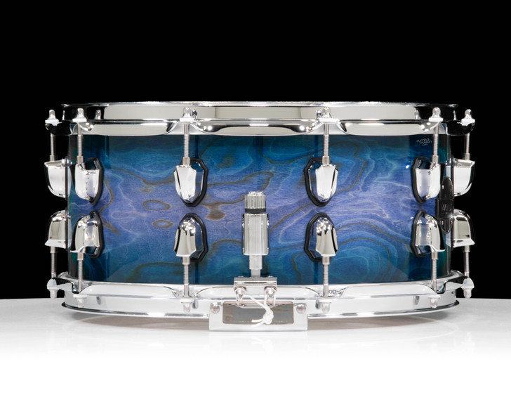 Mapex Saturn VI 14 x 6.5 Snare Drum Cobalt Burst side view