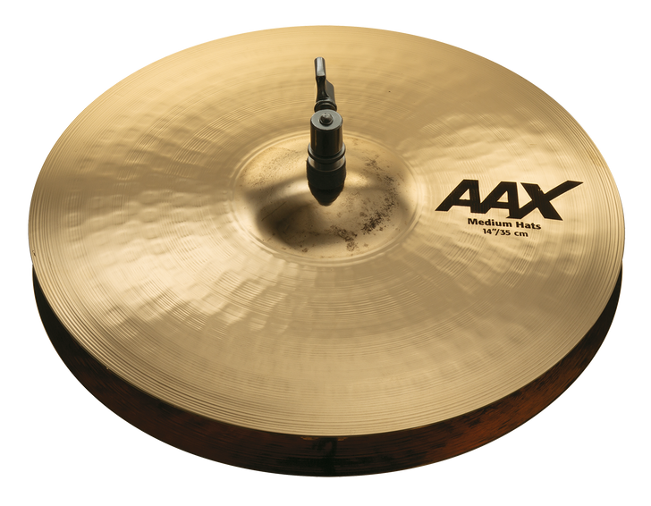 Sabian 14" AAX Medium Hats Brilliant Finish image 2