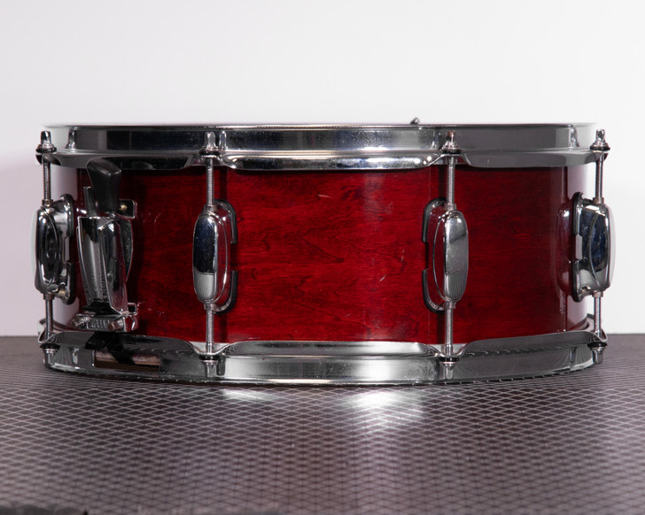 Used Tama Rockstar 5" x 14" Snare Drum - Cherry Stain