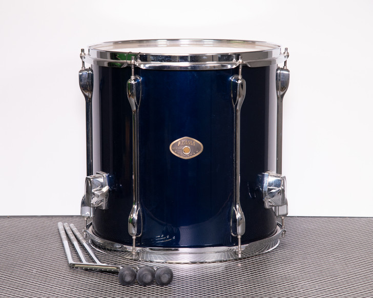 Used Tama Rockstar 14" x 14" Floor Tom - Navy Blue