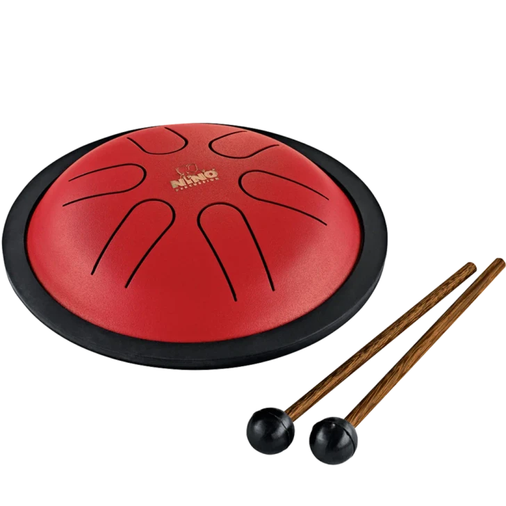 NINO Percussion Mini Steel Tongue Drum - Red