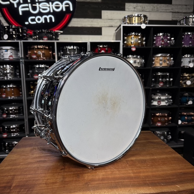 Used Ludwig Supralite 8" x 14" Steel Snare Drum