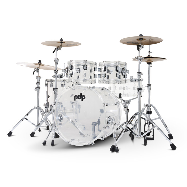 PDP Concept Acrylic 4-Piece Kit - Clear with Chrome Hardware product image