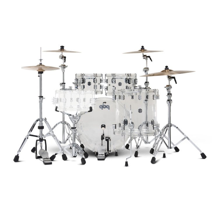 PDP Concept Acrylic 4-Piece Kit - Clear with Chrome Hardware product image