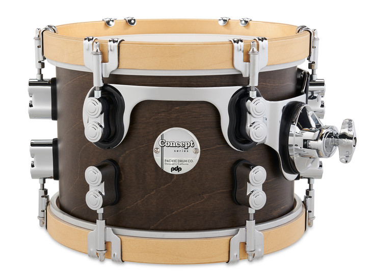 PDP Concept Classic 7" x 10" Tom - Walnut Stain with Natural Hoops product image