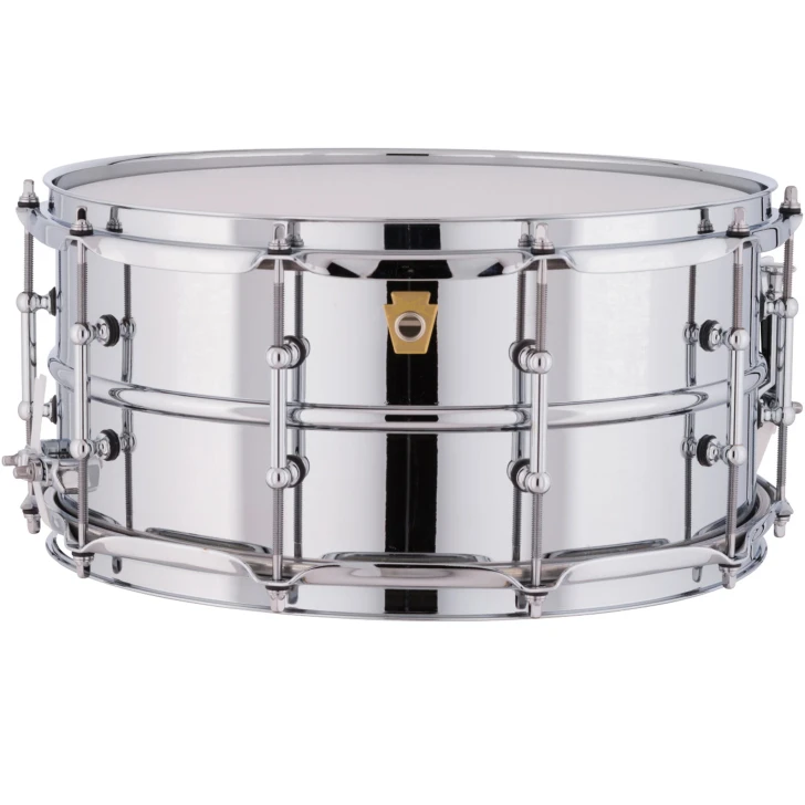 Ludwig Supraphonic 6.5”x14” Snare Drum w/ Tube Lugs – Chrome Over Aluminum (LM402T)