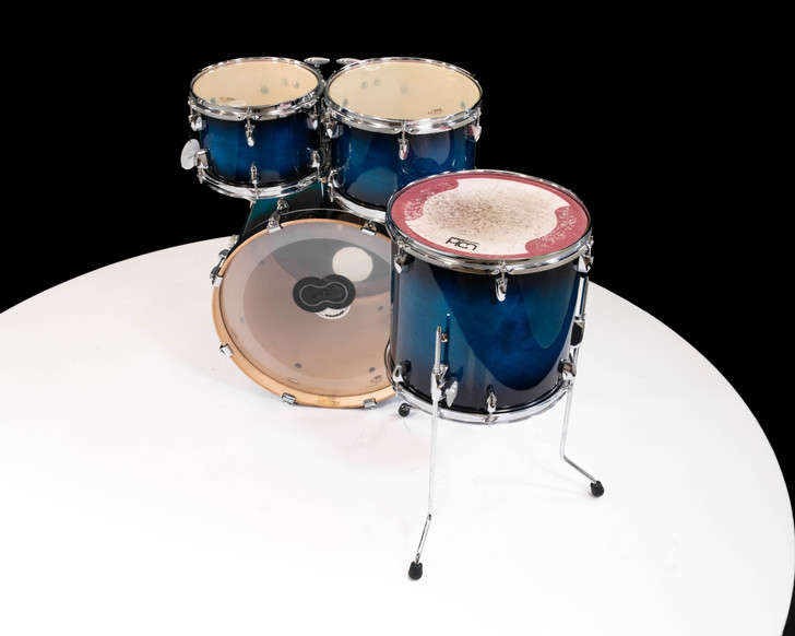 Used Yamaha Stage Custom Deep Blue Sunburst 4PC Shell pack 10/12/14/20