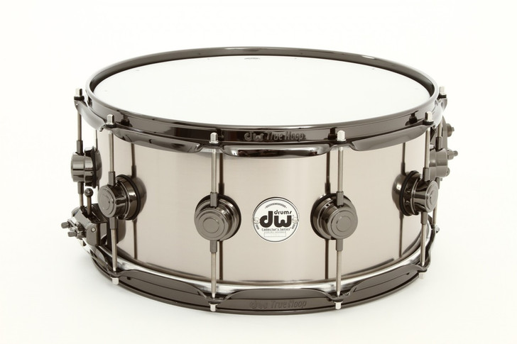DW Black-Ti Snare Drum 14x6.5 Black Nickel Hardware