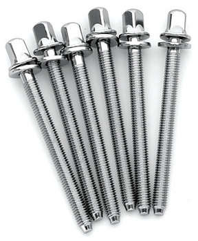 DW Chrome Tension Rods for Snare Drum M5.8 X 2.25 in (6pk)