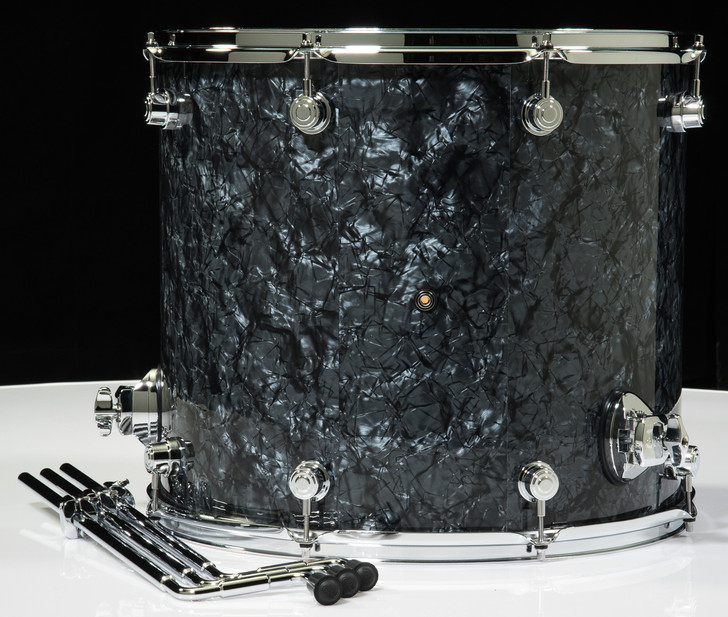 DW Performance Series 16x18 Floor Tom - Black Diamond - Back