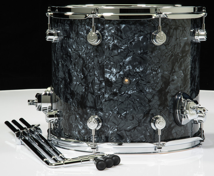 DW Performance Series 12x14 Floor Tom - Black Diamond - Back