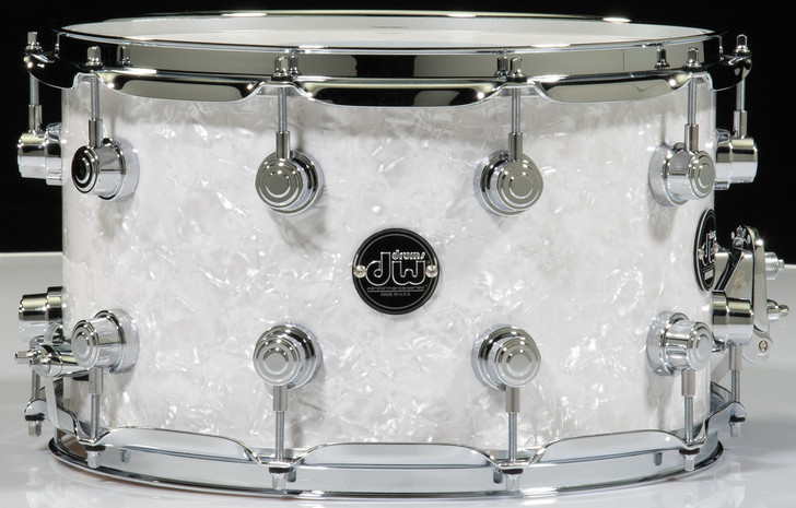 DW Performance Series 8x14 Snare Drum - White Marine