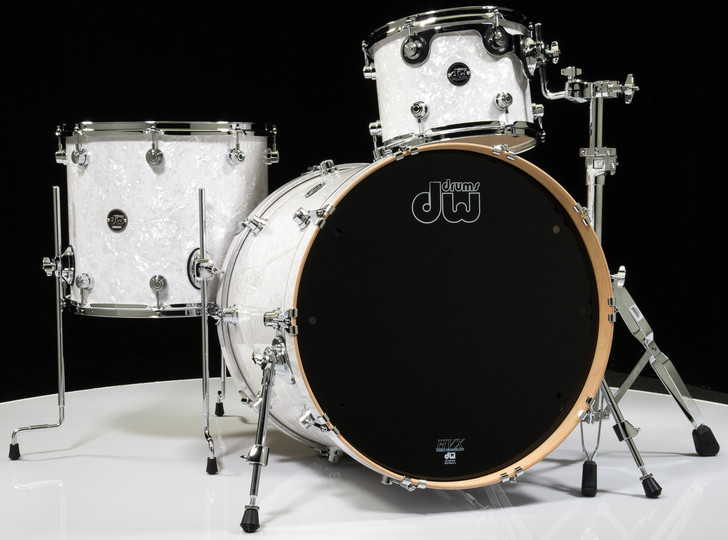 DW Performance Series 3pc Drum Kit White Marine 12/16/22