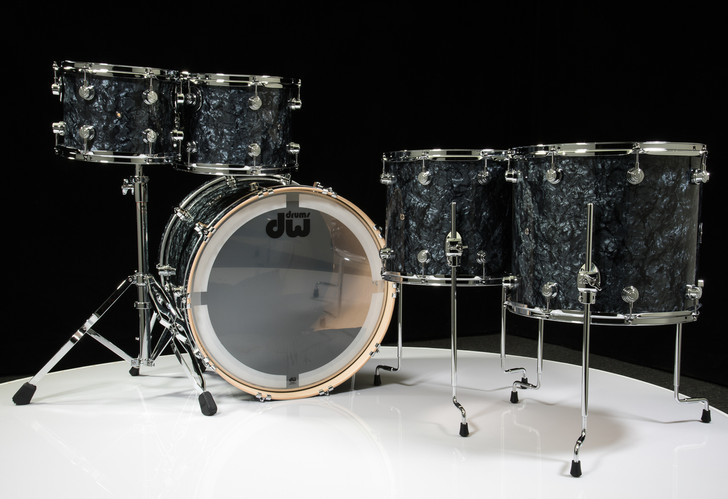 DW Performance Series 5pc Shell Pack 10/12/14/16/22 Black Diamond - Back