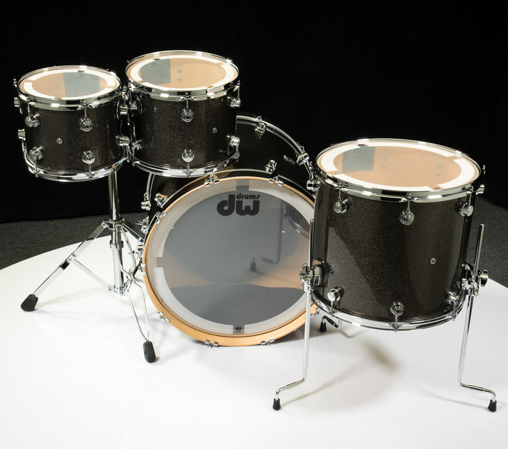 DW Performance Series 4pc Shell Pack Pewter Sparkle 10/12/16/22