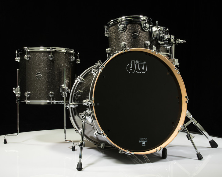 DW Performance Series 4pc Shell Pack Pewter Sparkle 10/12/16/22