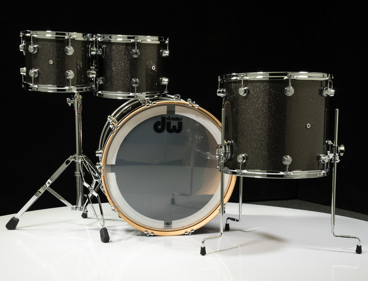 DW Performance Series 4pc Shell Pack Pewter Sparkle 10/12/16/22