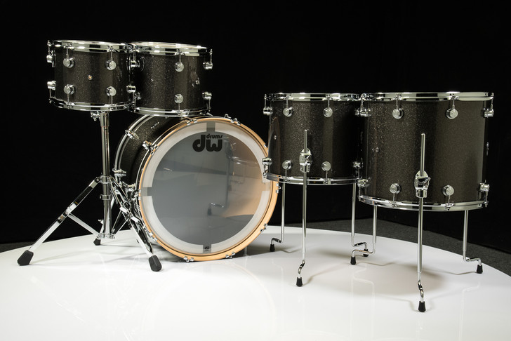 DW Performance Series 5pc Shell Pack Pewter Sparkle 10/12/14/16/22