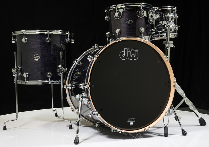 DW Performance Series 4pc Shell Pack - Ebony Stain 10/12/16/22