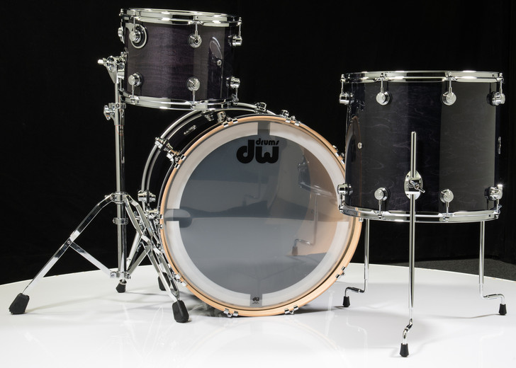 DW Performance Series 3pc Shell Pack - Ebony Stain 12/16/22