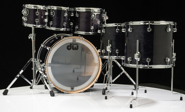 DW Performance Series 6pc Shell Pack - Ebony Stain 8/10/12/14/16/22