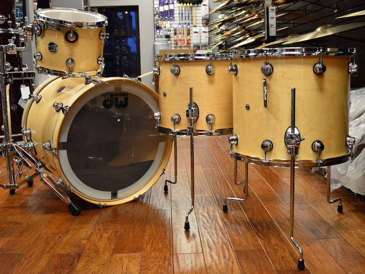 DW Performance Drum Kit Natural Lacquer 12/14/16/22