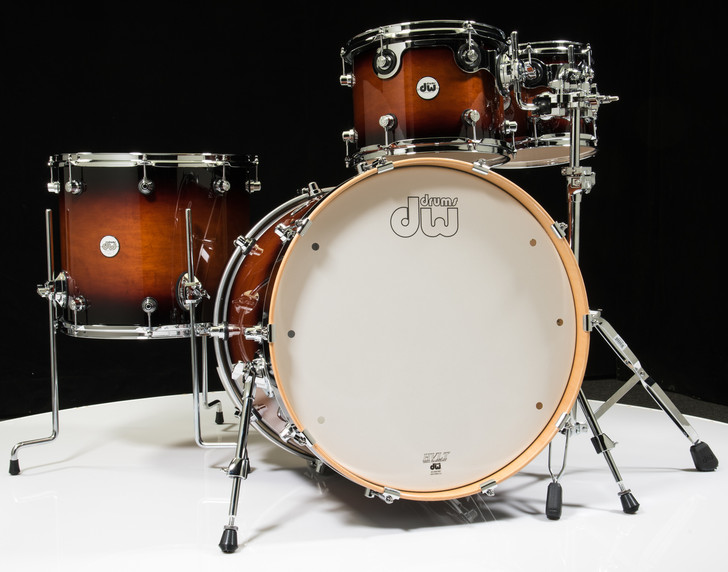 DW Design Series Drum Set 22/10/12/16 - Tobacco Burst