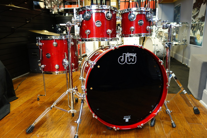 DW Performance Drum Kit Candy Apple Red 10/12/14/20