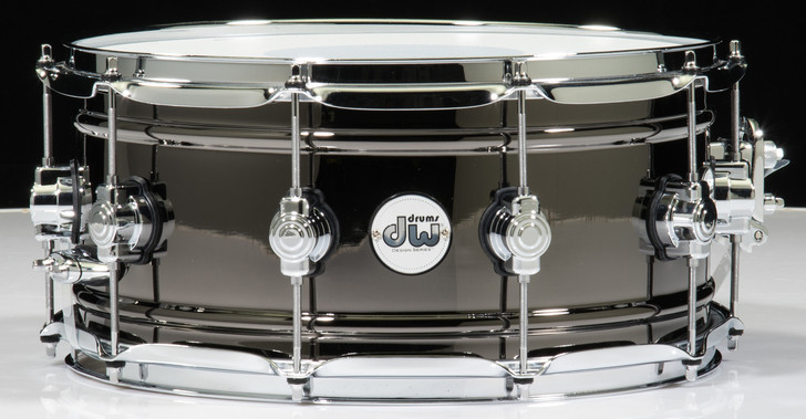 DW Design Series Black Nickel Over Brass Snare Drum 14x6.5