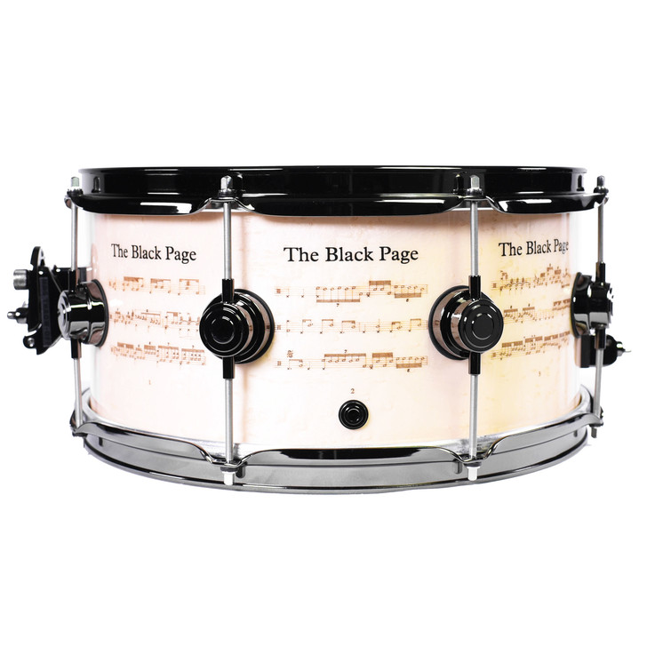 DW Black Page Snare Drum Special Edition w/Bag and 7" Record
