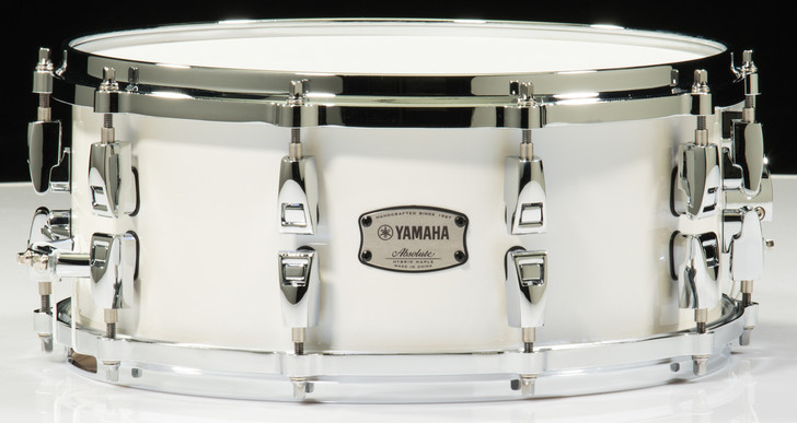 Yamaha Absolute Hybrid Maple 14x6 Snare Drum (Polar White)